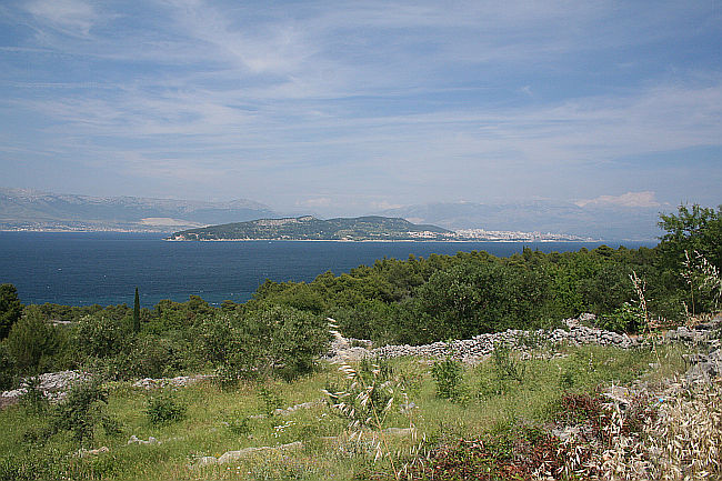 Berg Marjan - Blick von der Insel Ciovo