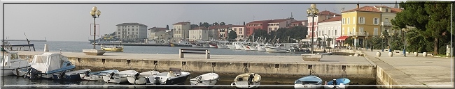 Panoramabild Poreč Hafen