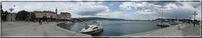 Panoramabild Krk - Hafen