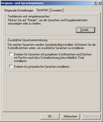 Code ISO639 einbinden