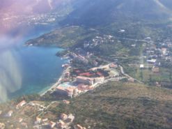 Cavtat, beim Landeanflug auf den Flughafen DBV
