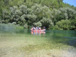 Ende einer Rafting-Tour